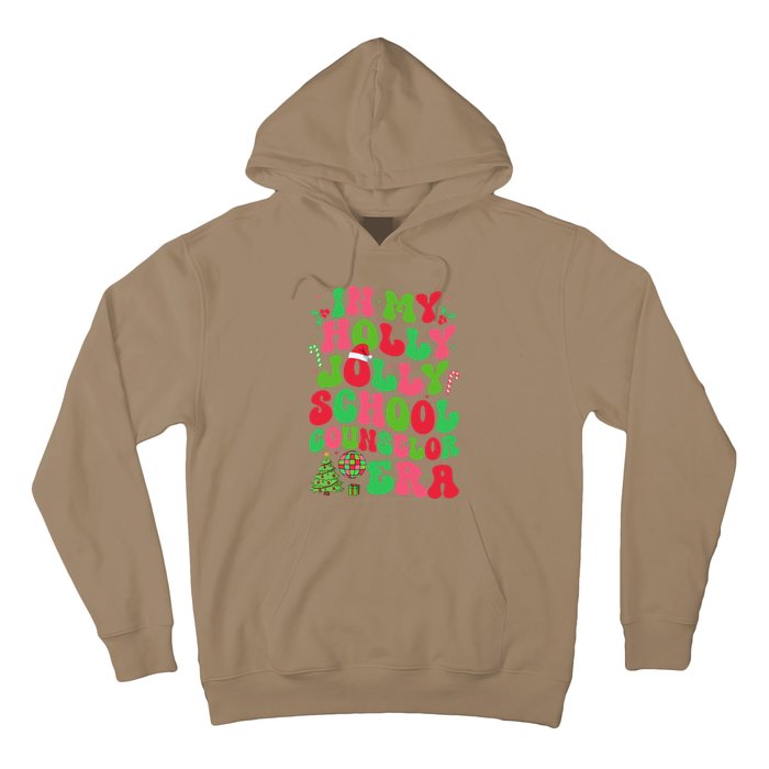 In My Holly Xmas Jolly School Counselor Era Christmas Team Hoodie