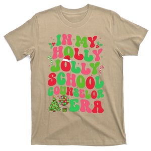 In My Holly Xmas Jolly School Counselor Era Christmas Team T-Shirt