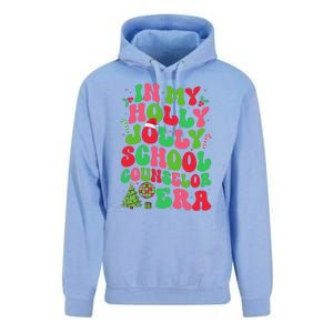 In My Holly Xmas Jolly School Counselor Era Christmas Team Unisex Surf Hoodie