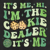 Its Me Hi Im The Cookie Dealer Scout Troop Scouting Adult Drive Performance Visor