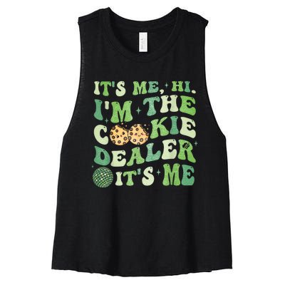 Its Me Hi Im The Cookie Dealer Scout Troop Scouting Women's Racerback Cropped Tank