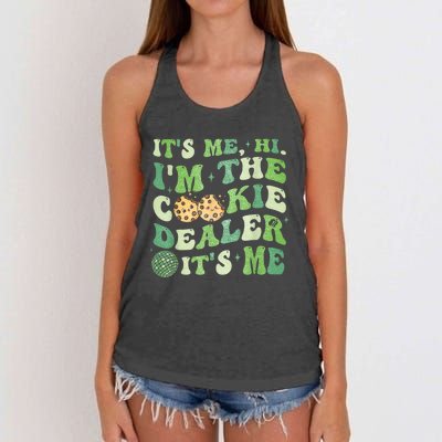 Its Me Hi Im The Cookie Dealer Scout Troop Scouting Women's Knotted Racerback Tank