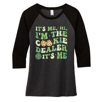 Its Me Hi Im The Cookie Dealer Scout Troop Scouting Women's Tri-Blend 3/4-Sleeve Raglan Shirt