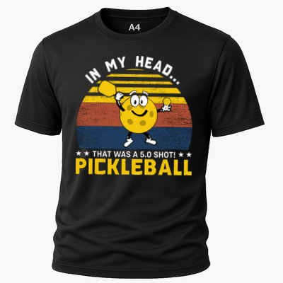 In My Head Funny Pickleball Performance Shirt