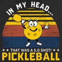 In My Head Funny Pickleball Adult Drive Performance Visor