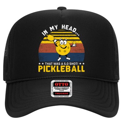 In My Head Funny Pickleball Trucker Hat