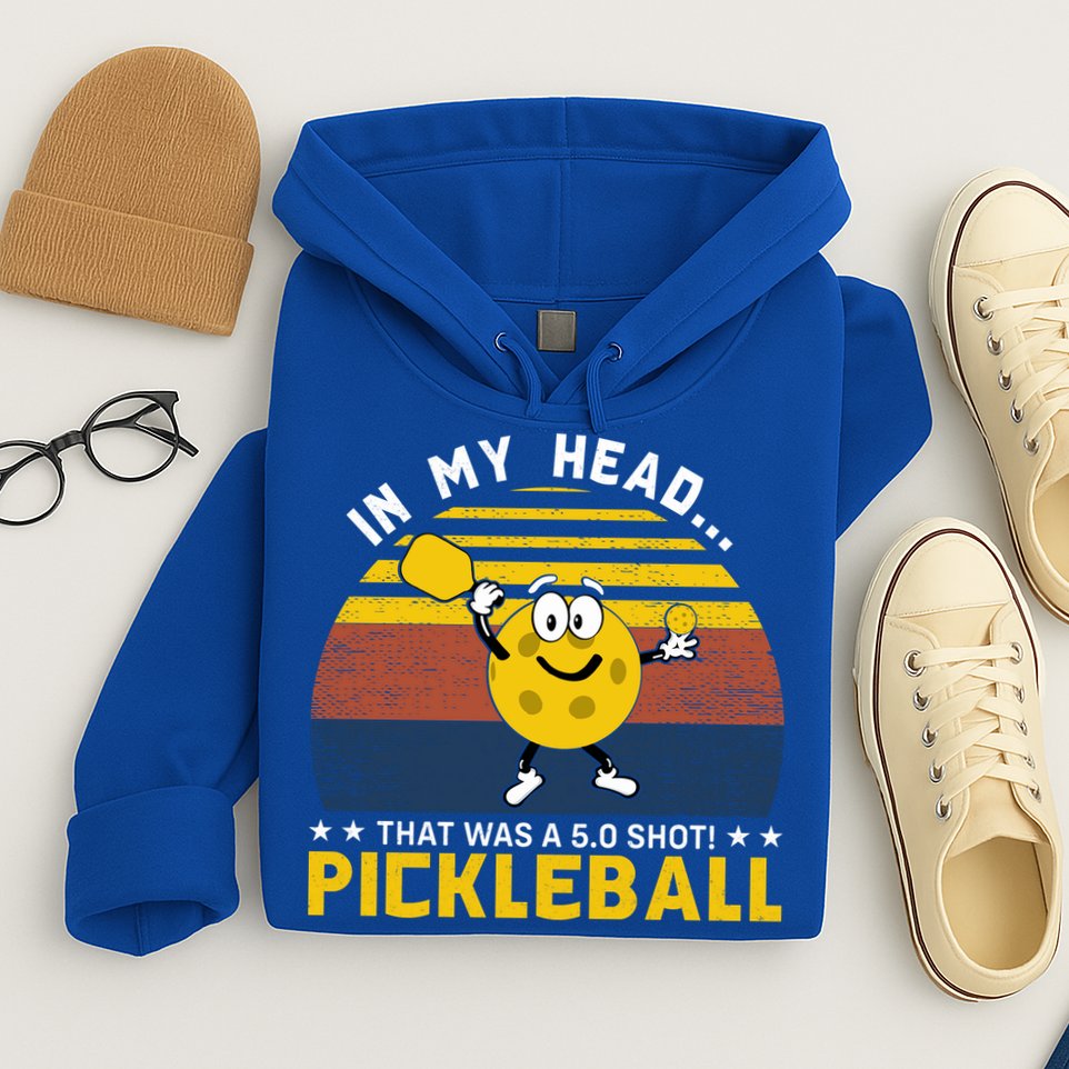 In My Head Funny Pickleball Hoodie