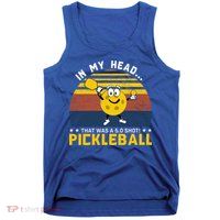 In My Head Funny Pickleball Tank Top