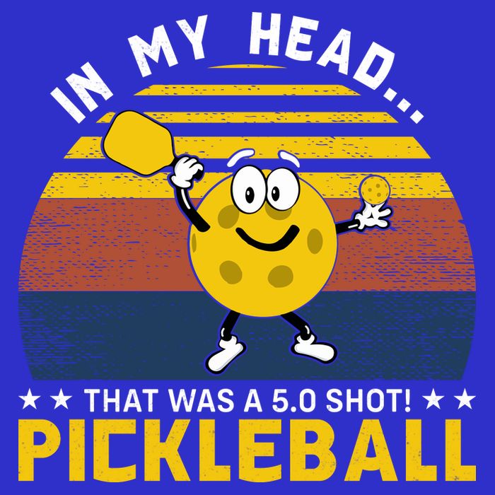 In My Head Funny Pickleball Zip Tote Bag