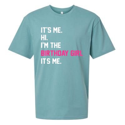 ItS Me Hi IM The Birthday Girl ItS Me Birthday Girl Party Sueded Cloud Jersey T-Shirt