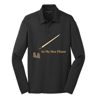 In My Hoe Phase Silk Touch Performance Long Sleeve Polo