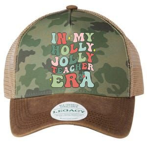 In My Holly Xmas Jolly Teacher Era Christmas  Legacy Tie Dye Trucker Hat