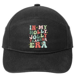 In My Holly Xmas Jolly Teacher Era Christmas  7-Panel Snapback Hat