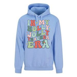 In My Holly Xmas Jolly Teacher Era Christmas  Unisex Surf Hoodie