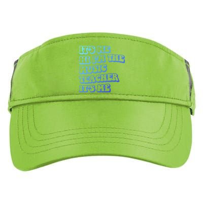 It’S Me Hi I’M The Music Teacher It’S Me Funny Teacher Cool Gift Adult Drive Performance Visor