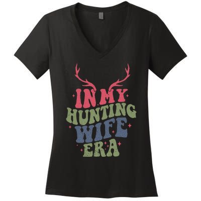 In My Hunting Wife Era Women's V-Neck T-Shirt