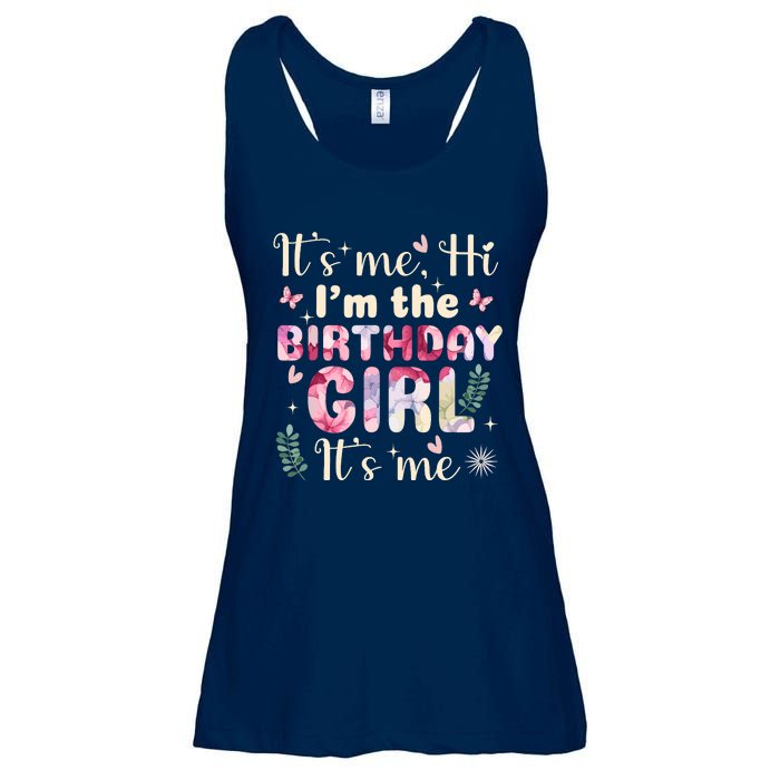 Its Me Hi IM The Birthday Girl Funny Birthday Party Wo Ladies Essential Flowy Tank