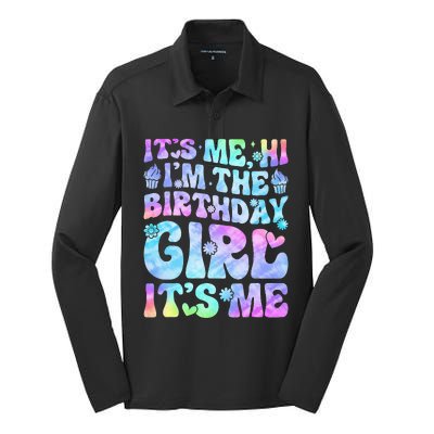 Its Me Hi Im The Birthday Girl Its Me Silk Touch Performance Long Sleeve Polo