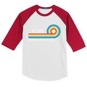 It’S Me Hi I’M The Teacher It’S Me Funny Teacher Quotes Cool Gift Kids Colorblock Raglan Jersey