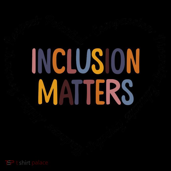 Inclusion Matters Heart Positive Diversity Kindness Matter Impact Tech Backpack