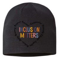Inclusion Matters Heart Positive Diversity Kindness Matter Sustainable Beanie