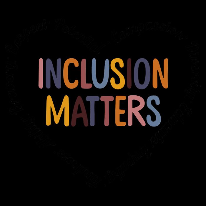 Inclusion Matters Heart Positive Diversity Kindness Matter Sustainable Beanie