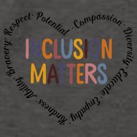 Inclusion Matters Heart Positive Diversity Kindness Matter Vector Backpack