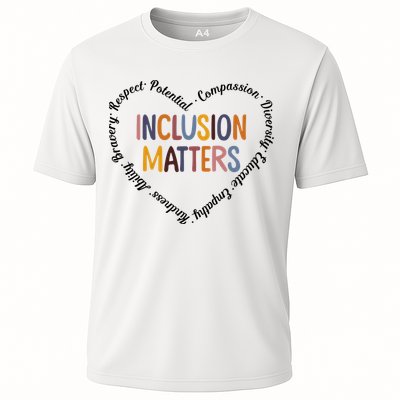 Inclusion Matters Heart Positive Diversity Kindness Matter Performance Shirt