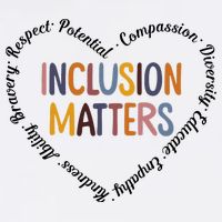 Inclusion Matters Heart Positive Diversity Kindness Matter Performance Shirt