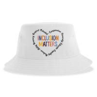Inclusion Matters Heart Positive Diversity Kindness Matter Sustainable Bucket Hat