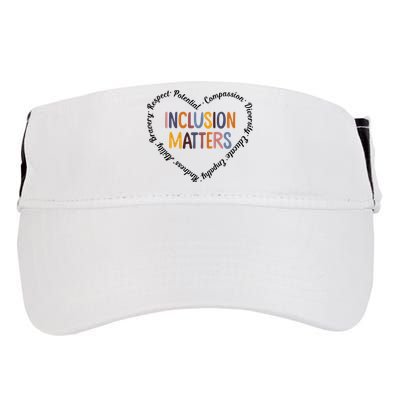 Inclusion Matters Heart Positive Diversity Kindness Matter Adult Drive Performance Visor