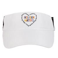 Inclusion Matters Heart Positive Diversity Kindness Matter Adult Drive Performance Visor