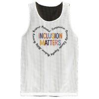 Inclusion Matters Heart Positive Diversity Kindness Matter Mesh Reversible Basketball Jersey Tank