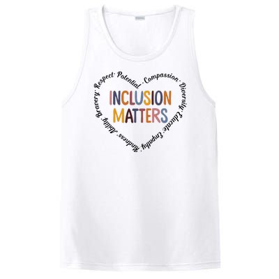 Inclusion Matters Heart Positive Diversity Kindness Matter PosiCharge Competitor Tank