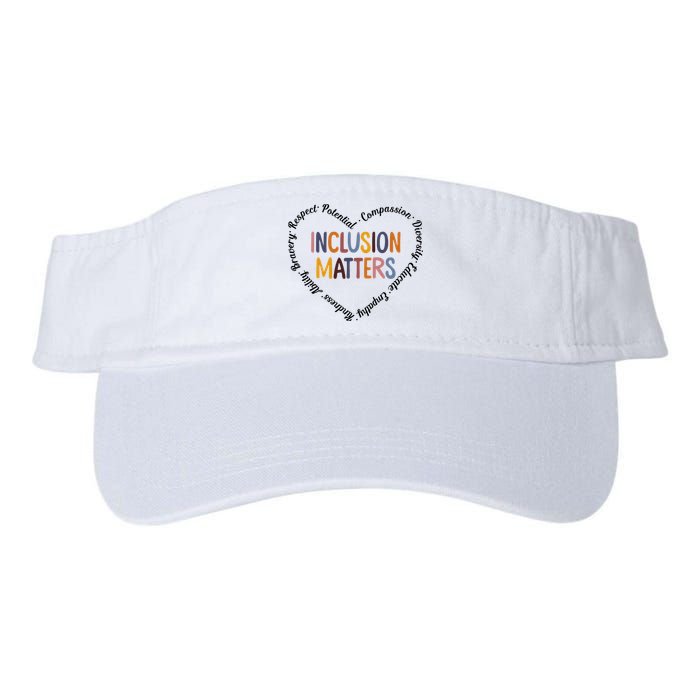 Inclusion Matters Heart Positive Diversity Kindness Matter Visor