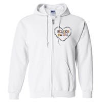 Inclusion Matters Heart Positive Diversity Kindness Matter Full Zip Hoodie