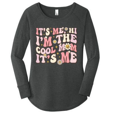 Its Me Hi Im The Cool Mom Its Me Mothers Day Flower Groovy Women's Perfect Tri Tunic Long Sleeve Shirt