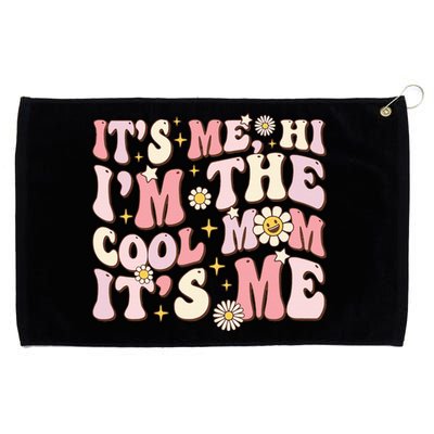 Its Me Hi Im The Cool Mom Its Me Mothers Day Flower Groovy Grommeted Golf Towel