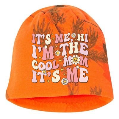 Its Me Hi Im The Cool Mom Its Me Mothers Day Flower Groovy Kati - Camo Knit Beanie