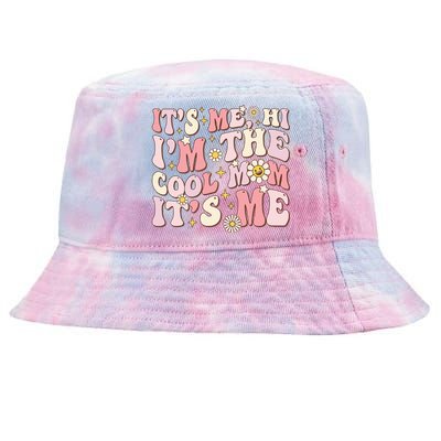 Its Me Hi Im The Cool Mom Its Me Mothers Day Flower Groovy Tie-Dyed Bucket Hat