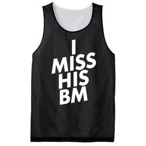 I Miss His BM Funny Mesh Reversible Basketball Jersey Tank