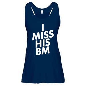 I Miss His BM Funny Ladies Essential Flowy Tank