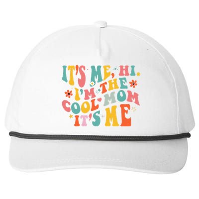 Its Me Hi Im The Cool Mom Its Me Mothers Day Groovy Snapback Five-Panel Rope Hat