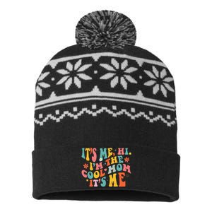 Its Me Hi Im The Cool Mom Its Me Mothers Day Groovy USA-Made Snowflake Beanie