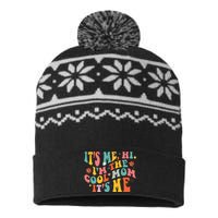 Its Me Hi Im The Cool Mom Its Me Mothers Day Groovy USA-Made Snowflake Beanie