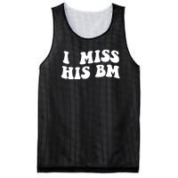 I Miss His BM Funny Mesh Reversible Basketball Jersey Tank