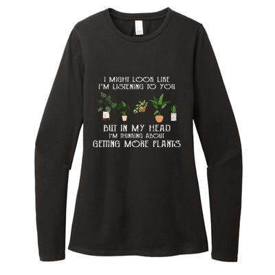 In My Head IM Thinking About Getting More Plants Womens CVC Long Sleeve Shirt