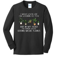 In My Head IM Thinking About Getting More Plants Kids Long Sleeve Shirt