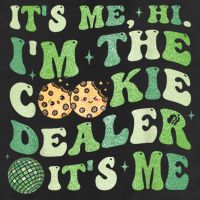 Its Me Hi Im The Cookie Dealer Scout Troop Scouting Adult Drive Performance Visor
