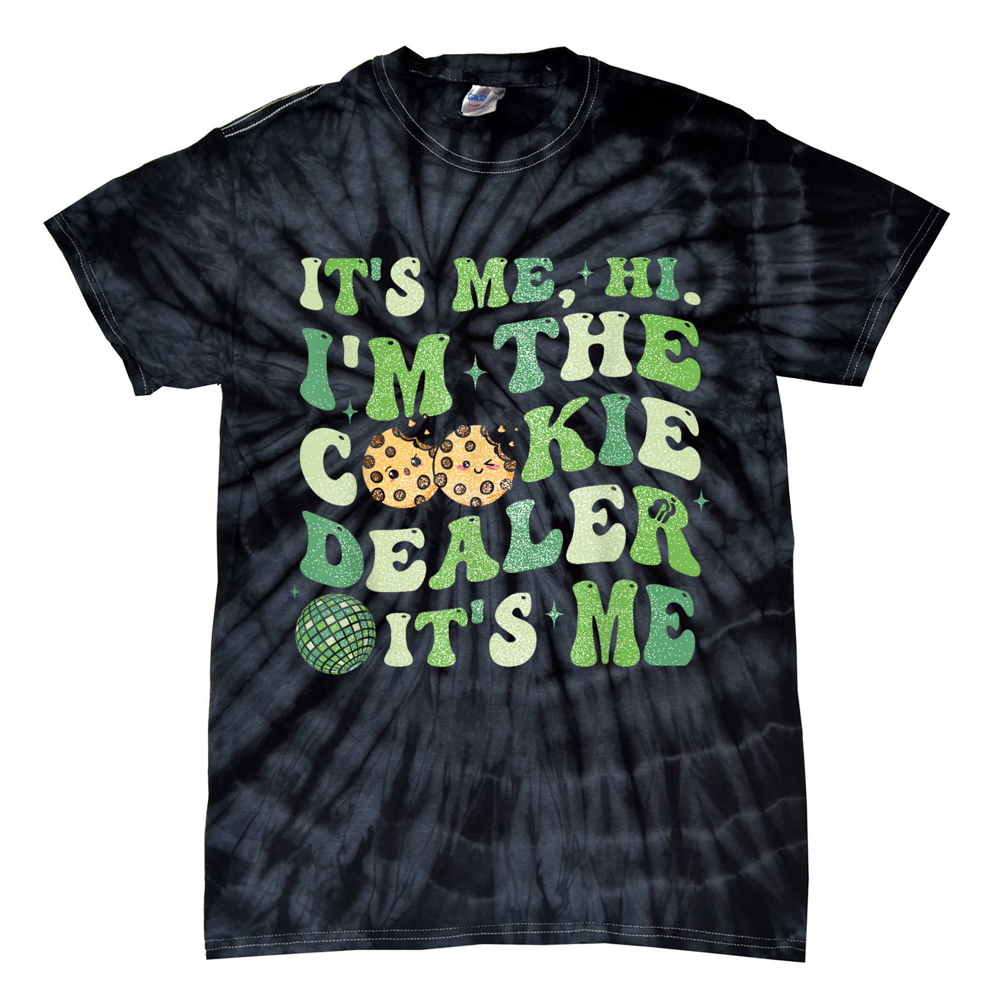 Its Me Hi Im The Cookie Dealer Scout Troop Scouting Tie-Dye T-Shirt